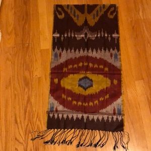 Ikat Boho Uzbek Scarf